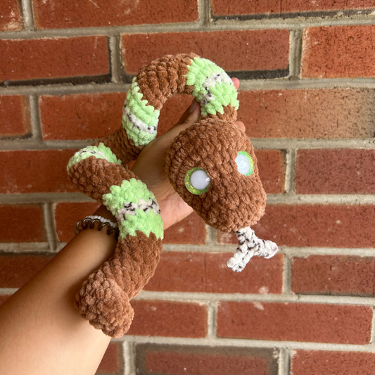 Snake plushie: Kiwi Theme
